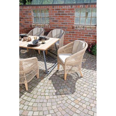 Sonnenpartner LONG BEACH Sessel Gartensessel Lounge-Sessel inkl. Sitzkissen