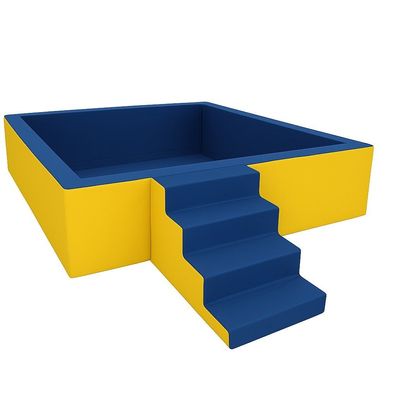 Golden Kids Bällebad mit Treppe - 5 Größen wählbar - Schaumstoff Pool, ohne Bäll