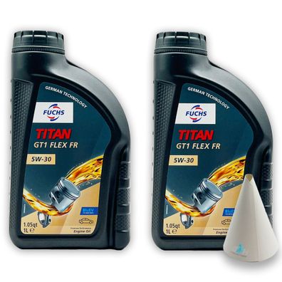 2 L Fuchs Titan GT1 Flex FR 5W-30 | MB 226.52 | 229.51 | 229.52 | Renault RN17