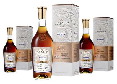3 x Camus Cognac VSOP Borderies