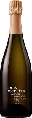Champagne Louis Roederer #038; Starck Brut Nature Rose 2018 0.75 L Flasche