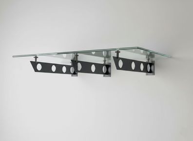 Glaszentrum Hagen 230x90 cm Glasvordach Klar BK-S