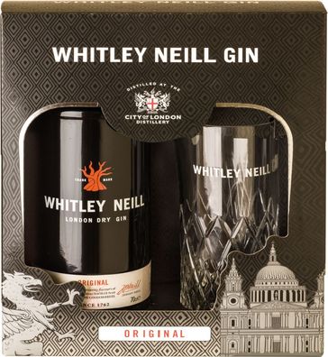 Whitley Neill Original Gin mit Glas NV 0.7 L Flasche