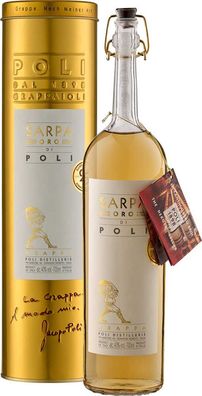 Jacopo Poli Sarpa Di Barrique Oro Di In Geschenkroehre #8211; NV 0.7 L Flasche