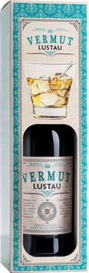 Emilio Lustau Vermouth White Onpack in Geschenkverpackung mit Glas NV 0.75 L Flasche