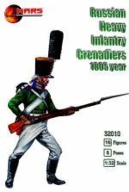 Mars Figures 1:32 MS32010 Russian heavy infantry grenadiers,1805ye - NEU