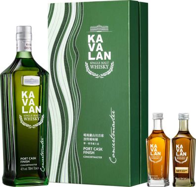 Kavalan Geschenkbox Concertmaster NV 0.8 L Flasche
