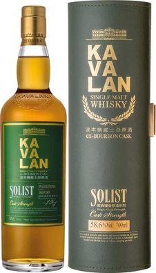 Kavalan Solist Ex-Bourbon 50-60% Cask Strength NV 0.7 L Flasche
