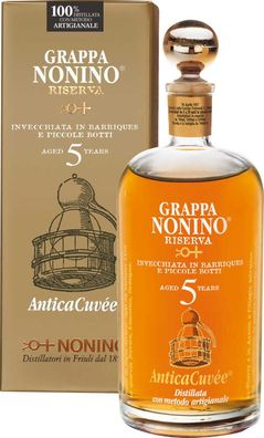 Nonino Distillatori Grappa Riserva Anticacuvee 5 Years NV 0.7 L Flasche