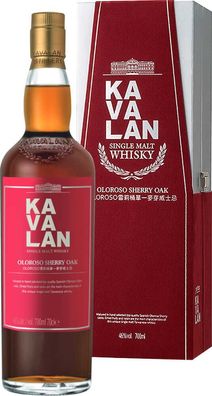 Kavalan Oloroso Sherry Oak 0.7 L Flasche