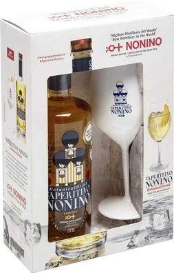 Nonino Distillatori Gp Aperitivo Botanical Spritz mit Glas 0.7 L Flasche