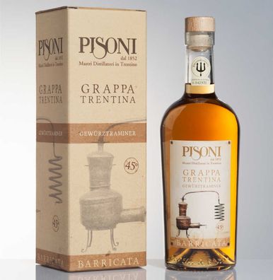 Distilleria Pisoni Grappa Gewuerztraminer Barricata NV 0.7 L Flasche