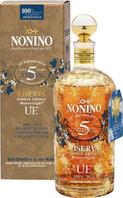 Nonino Distillatori Ùe Riserva 5 Jahre 40Th Anniversary 0.7 L Flasche