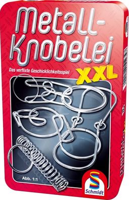 Metall-Knobelei Duell XXL Mitbringspiel in Metalldose