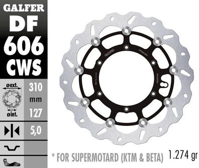 GALFER Bremsscheibe "DF606"Wave, Supermoto