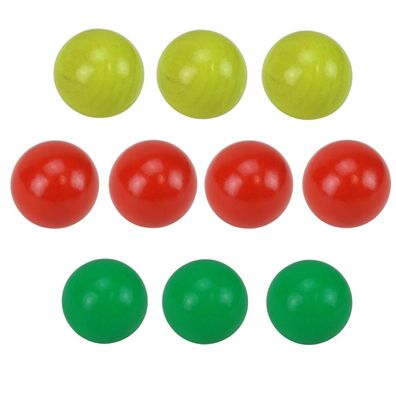 10 Stück Zielkugeln für Boule Schweinchen Boules Cochonnet Sau bunt 30mm