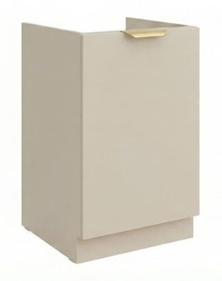 Spülenunterschrank LINEA 50 cm Kaschmir Puderrosa Matt SOFT CLOSE Unterschrank