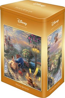 Disney Beauty and the Beast 500 Teile Puzzle in Nostalgiedose (Thomas Kinkade)