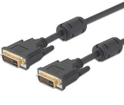 DVI Anschlusskabel PC Monitor DVI-D Bildschirm Kabel Full HD High Speed 1,8m