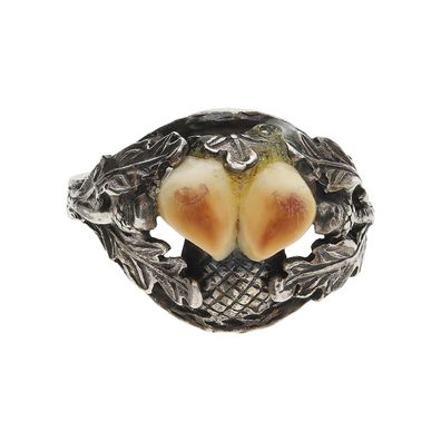 Grandlring echt Silber 835 Tracht Second Hand 25323688 getragen