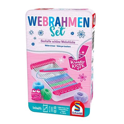Webrahmen Set Mitbringspiel in Metalldose