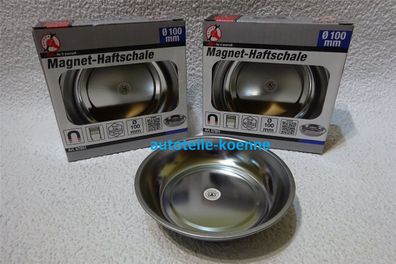 3x Magnet-Haftschale Ø 100mm Magnetschale Magnetteller Schrauben Schale Teller