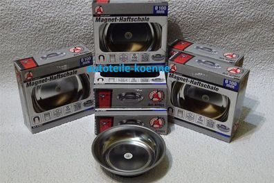 7x Magnet-Haftschale Ø 100mm Magnetschale Magnetteller Schrauben Schale Teller