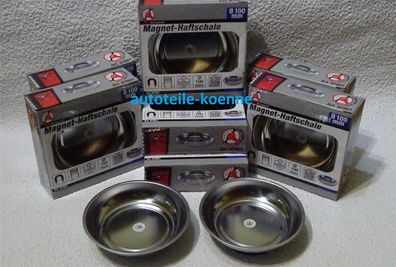 9x Magnet-Haftschale Ø 10cm Magnetschale Magnetteller Schrauben Schale Teller