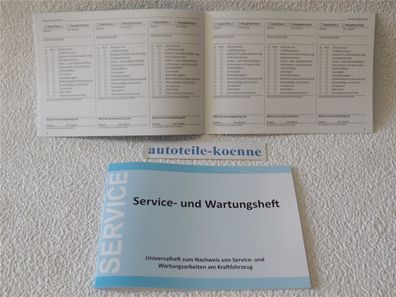 2x Universal Inspektion Serviceheft Wartungsheft Scheckheft Honda geeignet