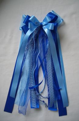 Schleife Schultüte Zuckertüte Schultütenschleife Einschulung blautöne