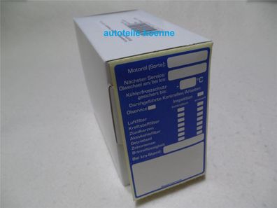 100x Inspektion Service Aufkleber in Spenderbox KD-Aufkleber