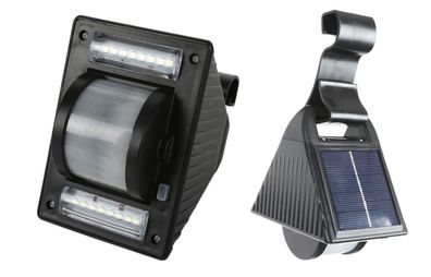 Solar LED Dachrinnenleuchte Gartenleuchte Solarlampe Zaunleuchte Aussenleuchte