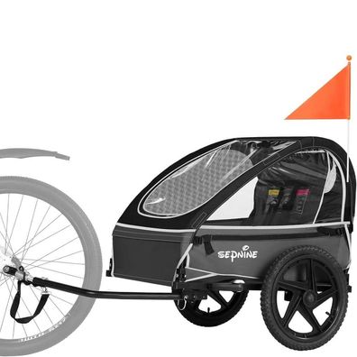 Sepnine BT609S Faltbarer Fahrradanhänger, geeignet für 1-2 Kinder