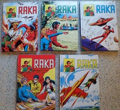 Raka Bücher Nr. 1 - Nr. 5 -- Comics aus dem Hethke Verlag 1991