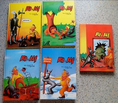 Pit & Alf Nr. 1 -5 -- Comic aus den Norbert Hethke Verlag 1987-1989