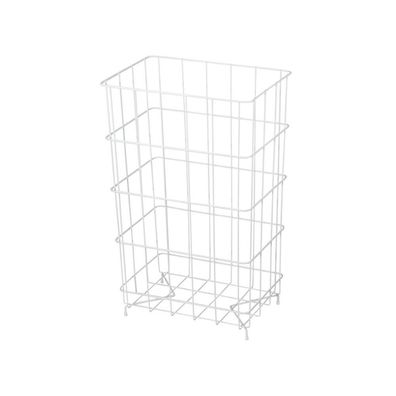 Abfallkorb Serie Omikron II Stahl weiß 60 l