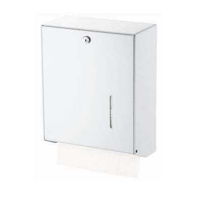 Papierhandtuchspender Omikron II Alu weiß für 600 Tücher