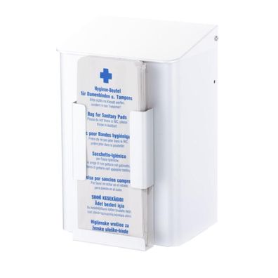 Hygieneabfallbehälter Omikron II 6 Liter Alu weiß