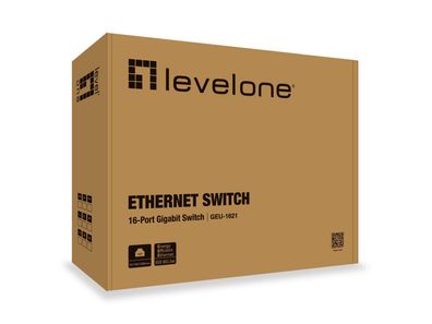 LevelOne Switch 16xGE + 4-Mode Dip 19" unmanaged Metall