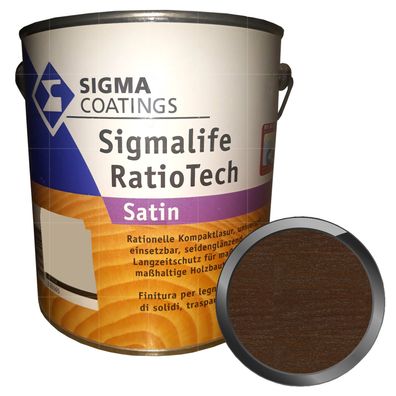 SIGMA Sigmalife Ratiotech 2.5 LTR Mittelschichtlasur Holzlasur Innen Aussen