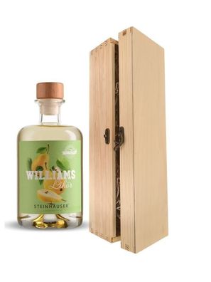 Williams Likör in einer Holzbox mit Verschluss