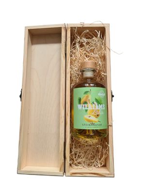 Williams Likör 0,5 Liter in einer Holzbox mit Verschluss