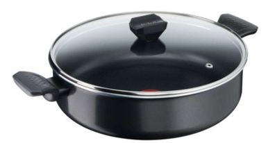 Bratpfanne, Tefal B5677253, Simply Clean Shallowpan 28 mit Deckel