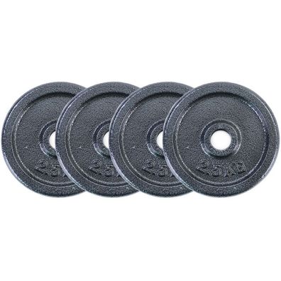 10 kg Hantelscheiben Set 4x2,5 kg Gusseisen Hantel Gewicht versiegelt 28mm
