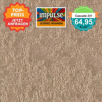 Girloon Cascade 231 Tip-Sheared Teppichboden 4 m breit - versandkostenfrei ab 5 m²