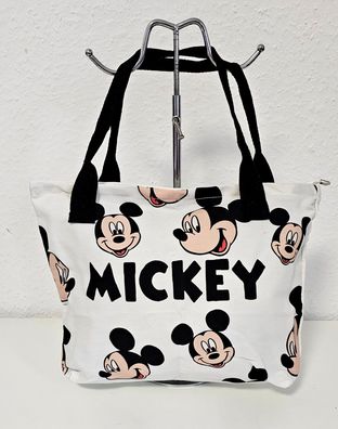 Mickey Mouse Canvas Beuteltasche Tasche Unisex Handtasche Reißverschluss Hell