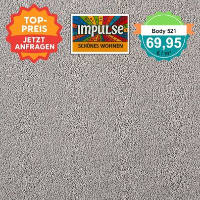 Girloon Body 521 Teppichboden Velours 400 cm breit - keine Versandkosten