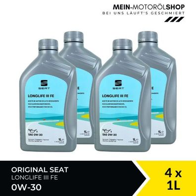Original Seat LongLife III/3 FE SAE 0W-30 504.00 / 507.00 4x1 Liter