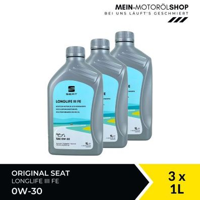 Original Seat LongLife III/3 FE SAE 0W-30 504.00 / 507.00 3x1 Liter
