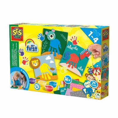 Ses 14443 My First Fingerfarbe Handabdruck Tiere